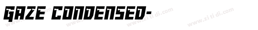Gaze Condensed字体转换